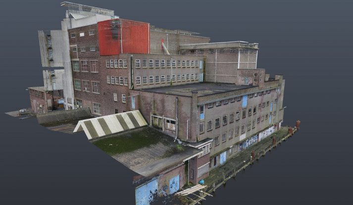 Wormerveer_Brokking_pointcloud Pointcloud gemaakt met drone-data i.c.m. laserscanning