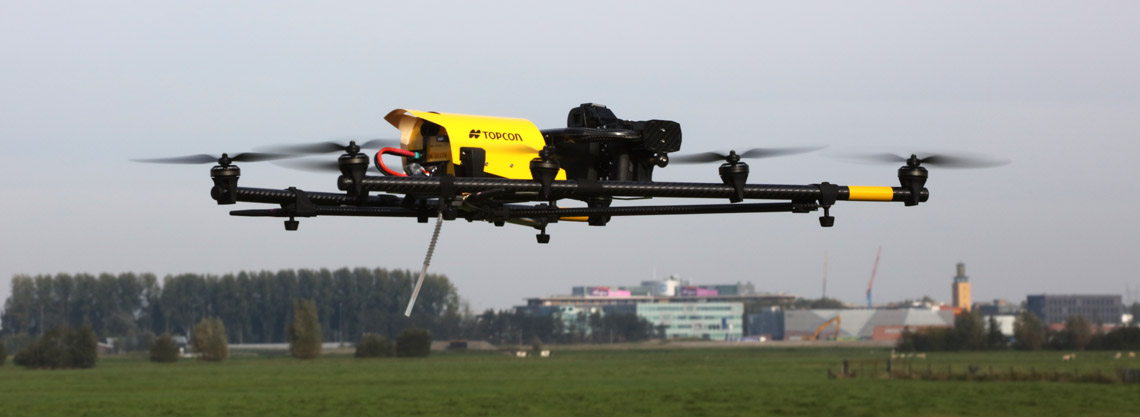 Asctec Falcon helikopter meten met drones