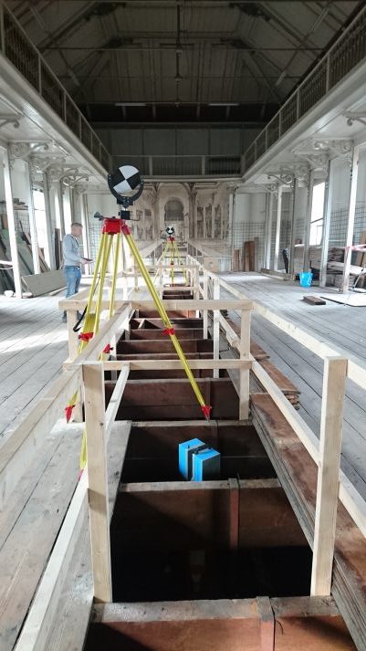 3D scannen vloerconstructie Groote Museum