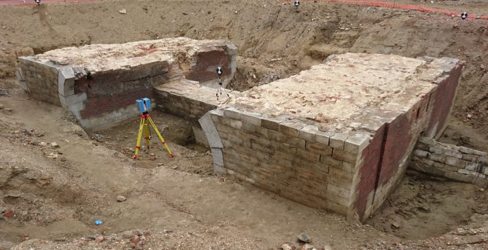 Archeologie-Spaanse-omwalling-Antwerpen 3D scanning archeologie Spaanse Omwalling Antwerpen